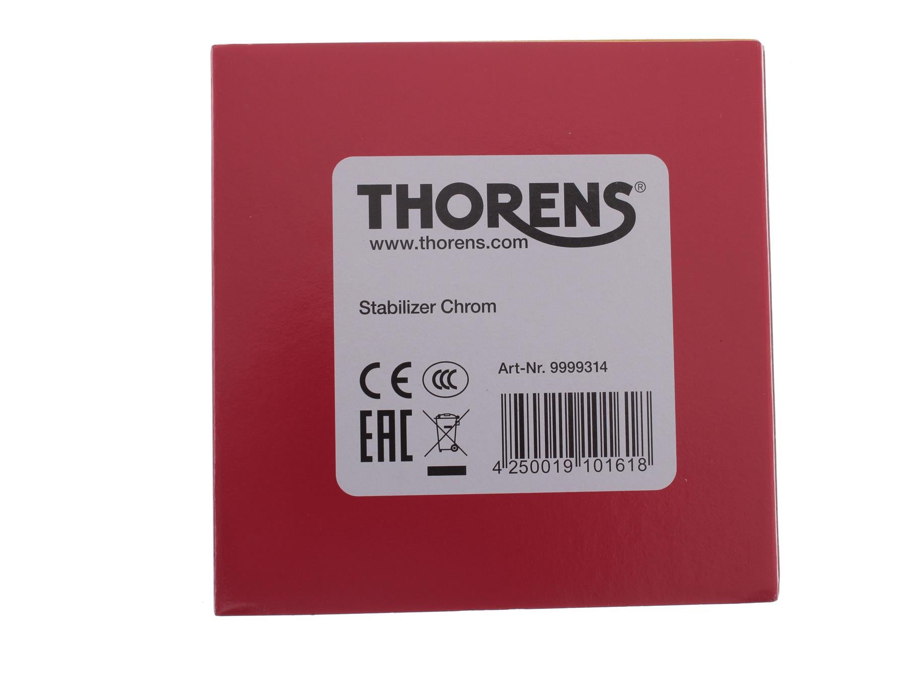 Thorens Chrome Record Stabilizer for Turntables – 550 g Vinyl Weight