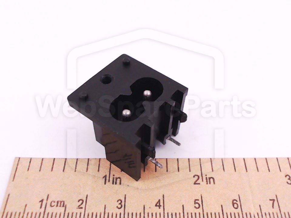 PCB-Mount IEC C8 AC Mains Input Connector for Sharp CD-BA Series