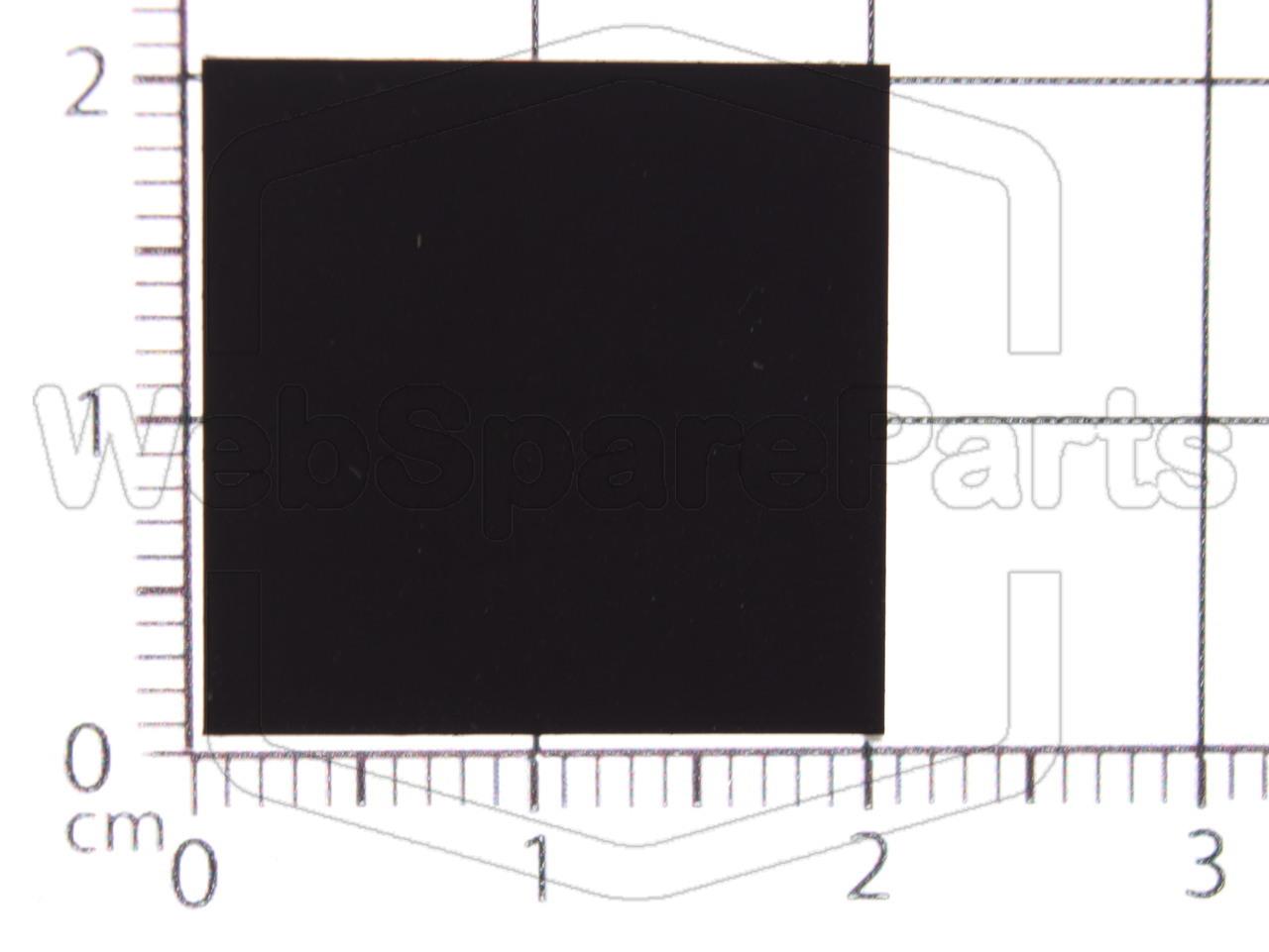 Rectangular Rubber Foot Self-adhesive 20mm x 19.7mm Height 1.5mm