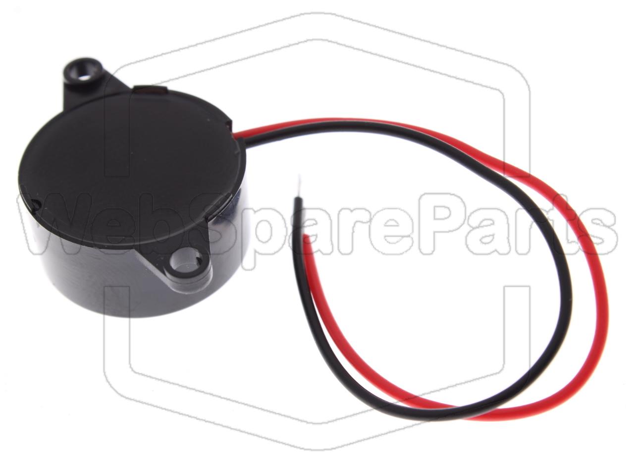 Buzzer 12V 2.3kHz 10mA 82dB 23mm With Wires