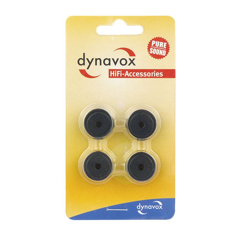 Dynavox aluminum device feet mini black set of 4