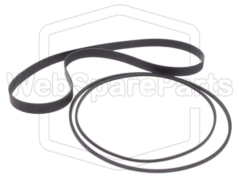 Belt Kit For Open Reel To Reel Tape Deck Akai GX-600D - WebSpareParts