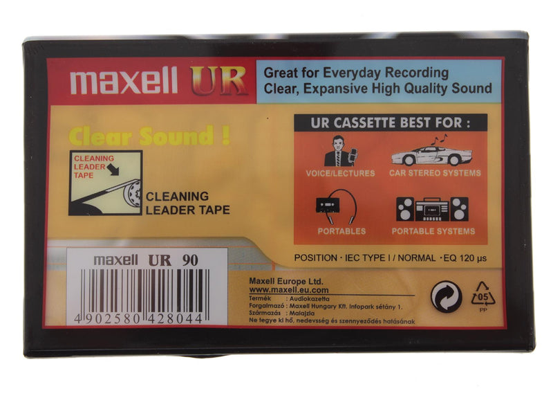 Blank Audio Media Recording Cassette MAXELL UR90 - WebSpareParts