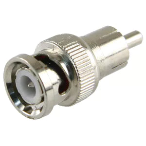 Assortment of professional BNC adapters including T-type, right angle, male to male, and female to female couplers - WebSpareParts