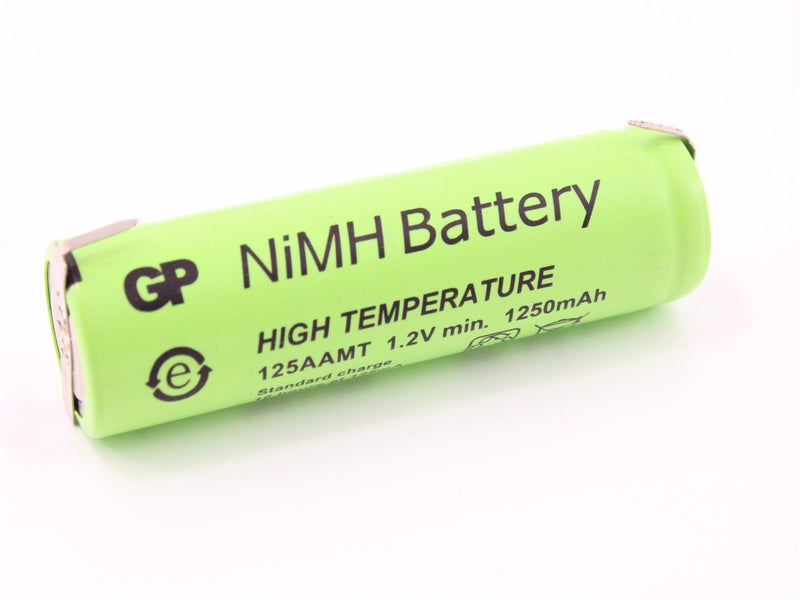 Ni-MH batteri med pins 125AAMT 1,2V 1250mAh  