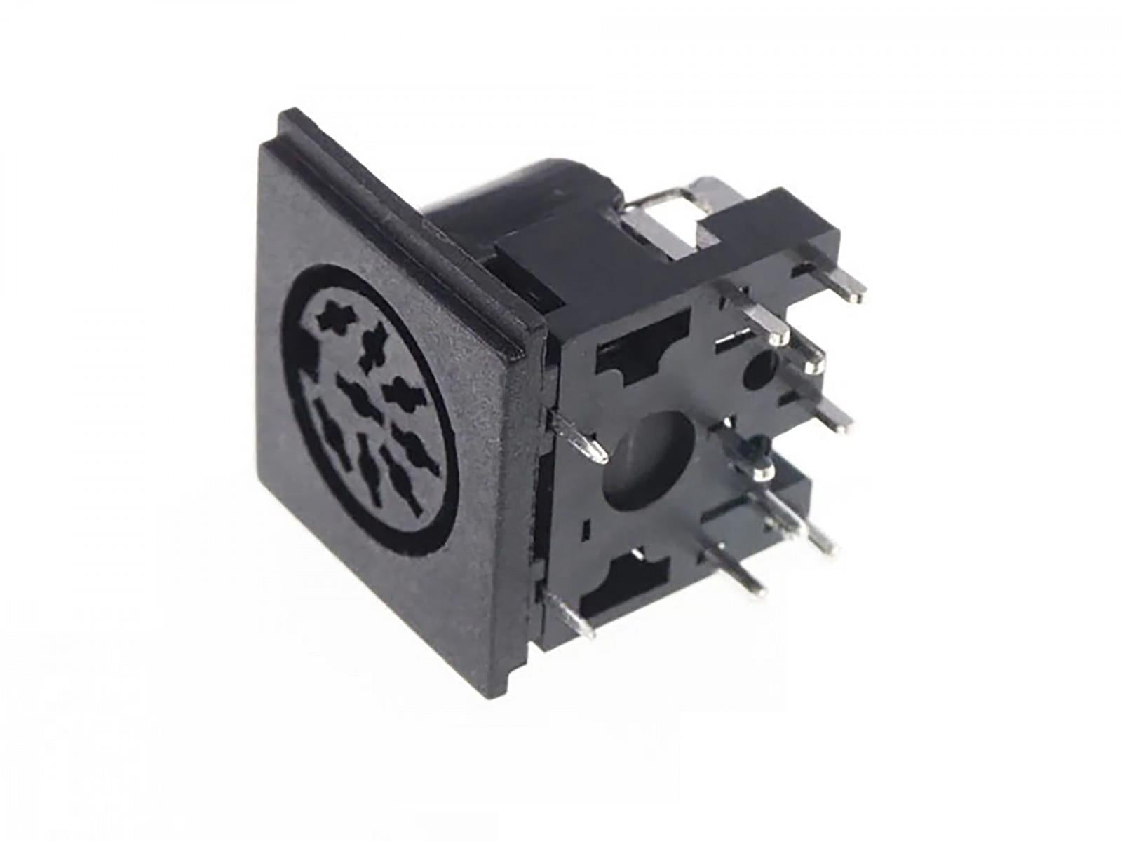 8-Pin DIN Female PCB Mount Connector