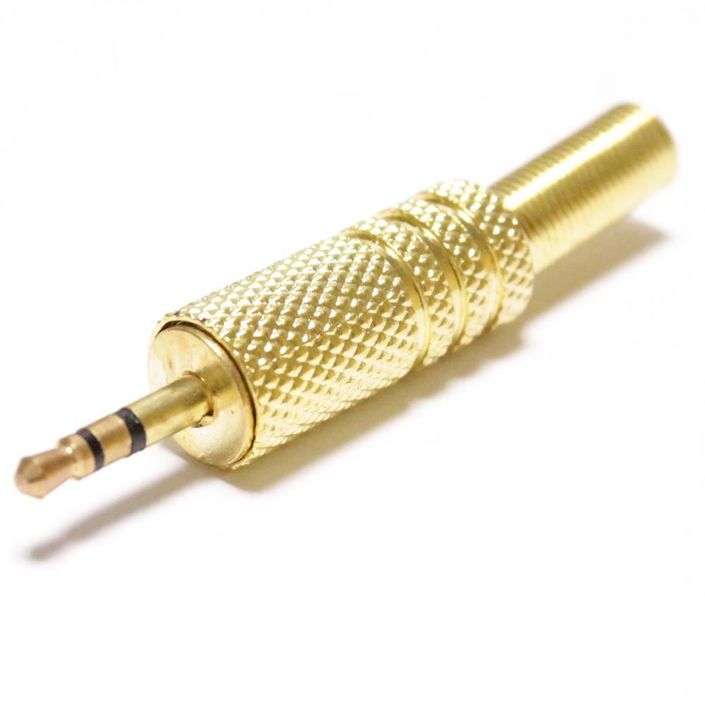 3.5mm Stereo Jack Male Plug [Gold]
