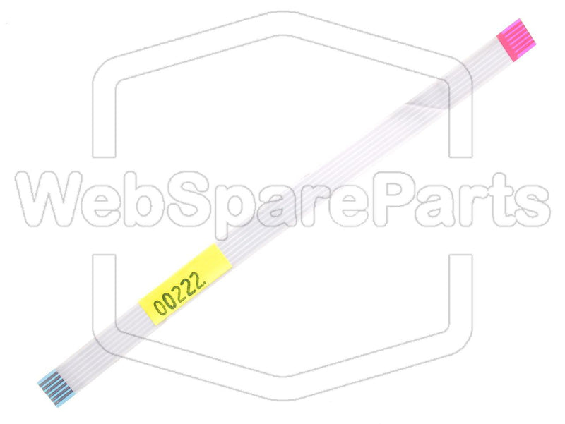 6 contacts Câble plat inversé L=162mm W=8.85mm