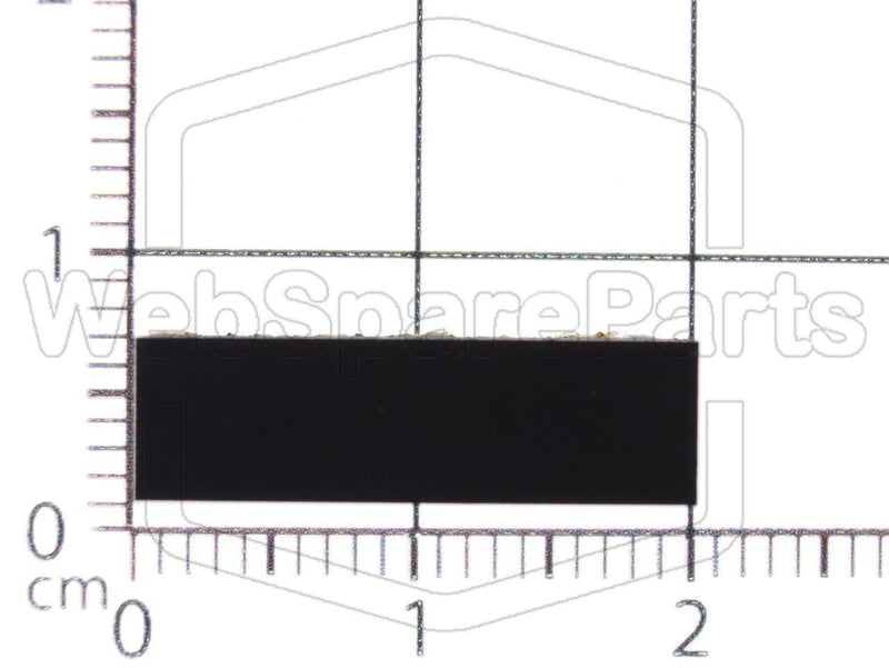 Rektangulær Gummifod Selvklæbende 19,0 mm x 5,6 mm Højde 4,0 mm  