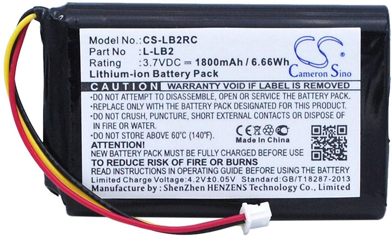 Li-Ion batteri 3,7V 1800mAh til Logitech MX1800  