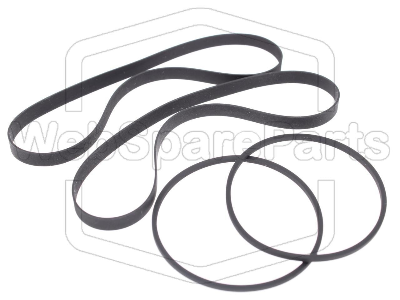 Kit de courroies pour Lecteur cassette Sony TC-W490