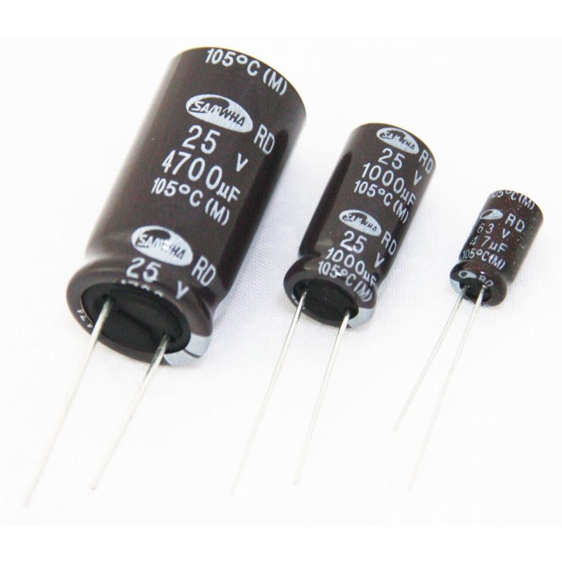 Electrolytic Capacitor 100uF 25V 105º Samwha