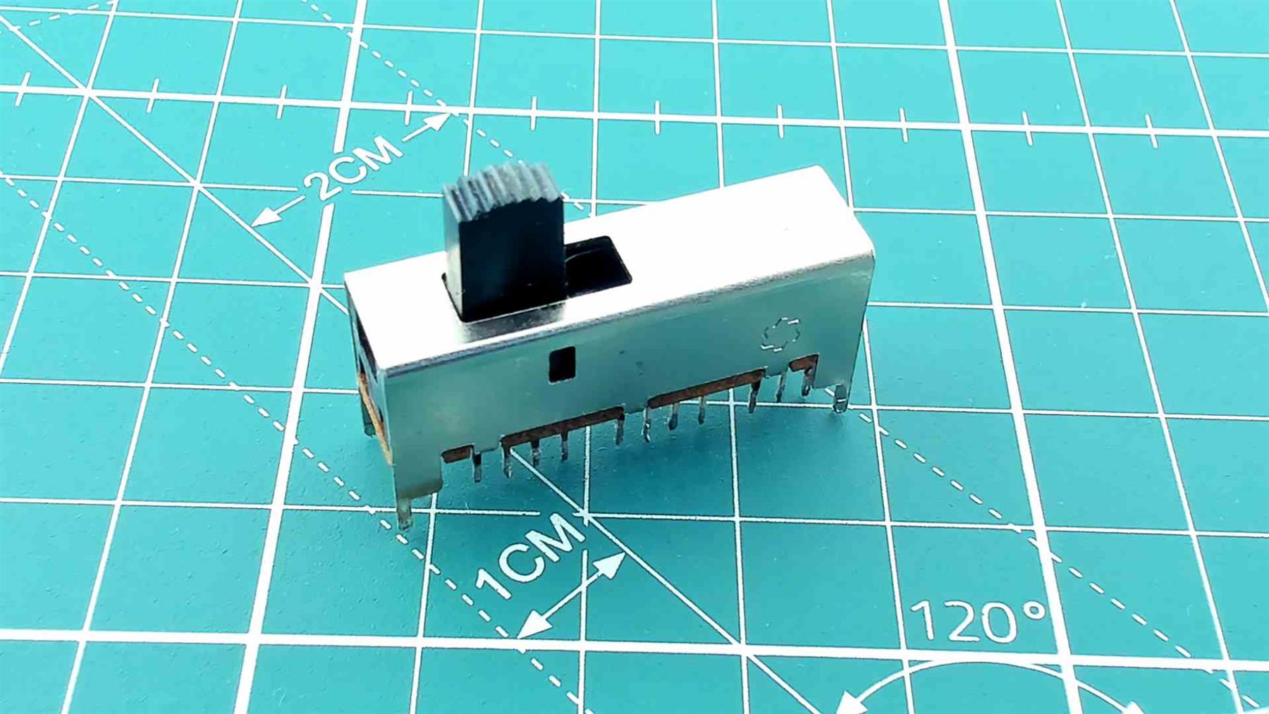 Hitachi TRK640 3-Position Slide Switch for Vintage Boombox Repair