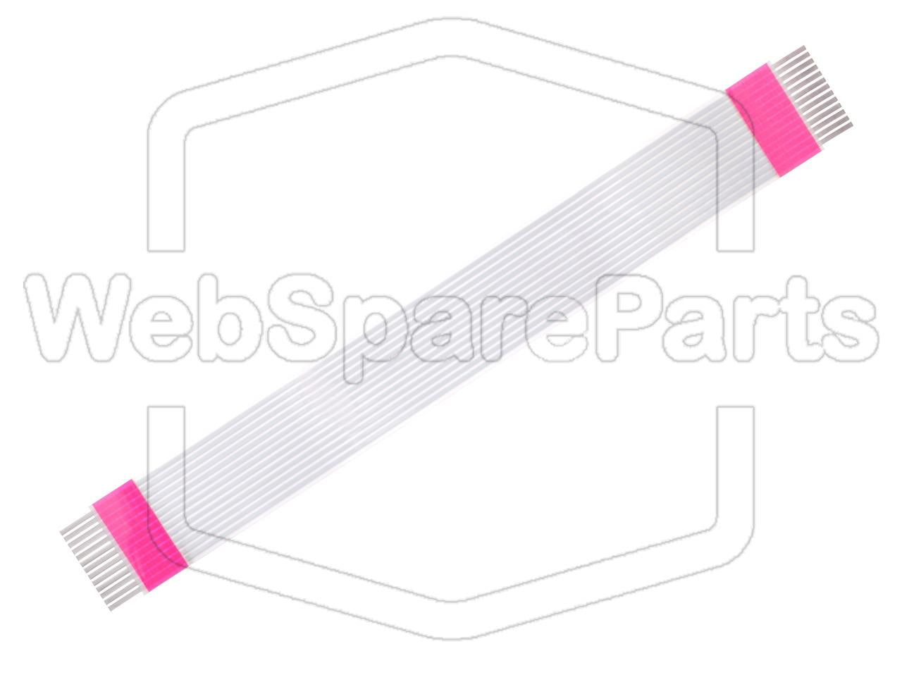13 nastainen litteä kaapeli L=150mm W=17.60mm