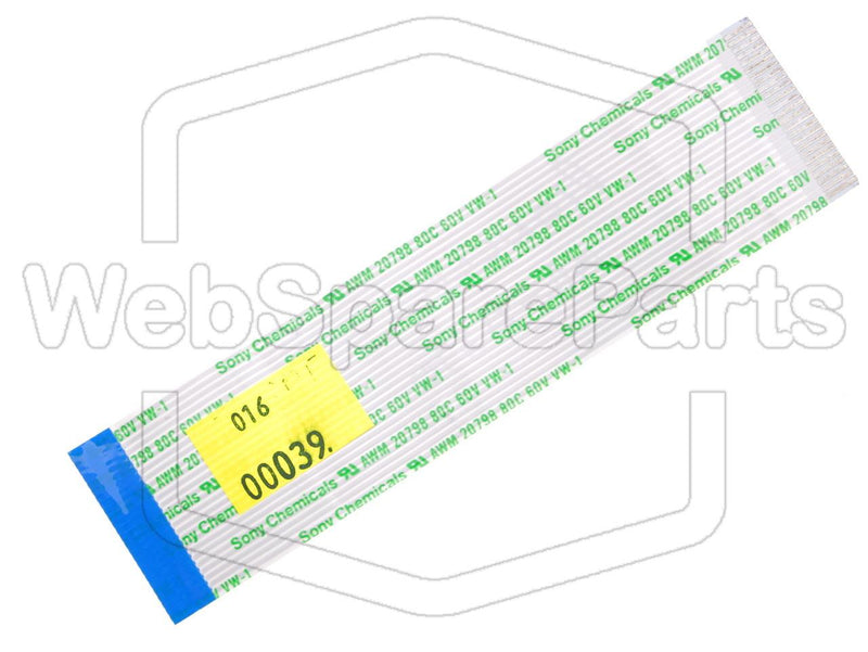 25 contacts Câble plat inversé L=130mm W=32.55mm