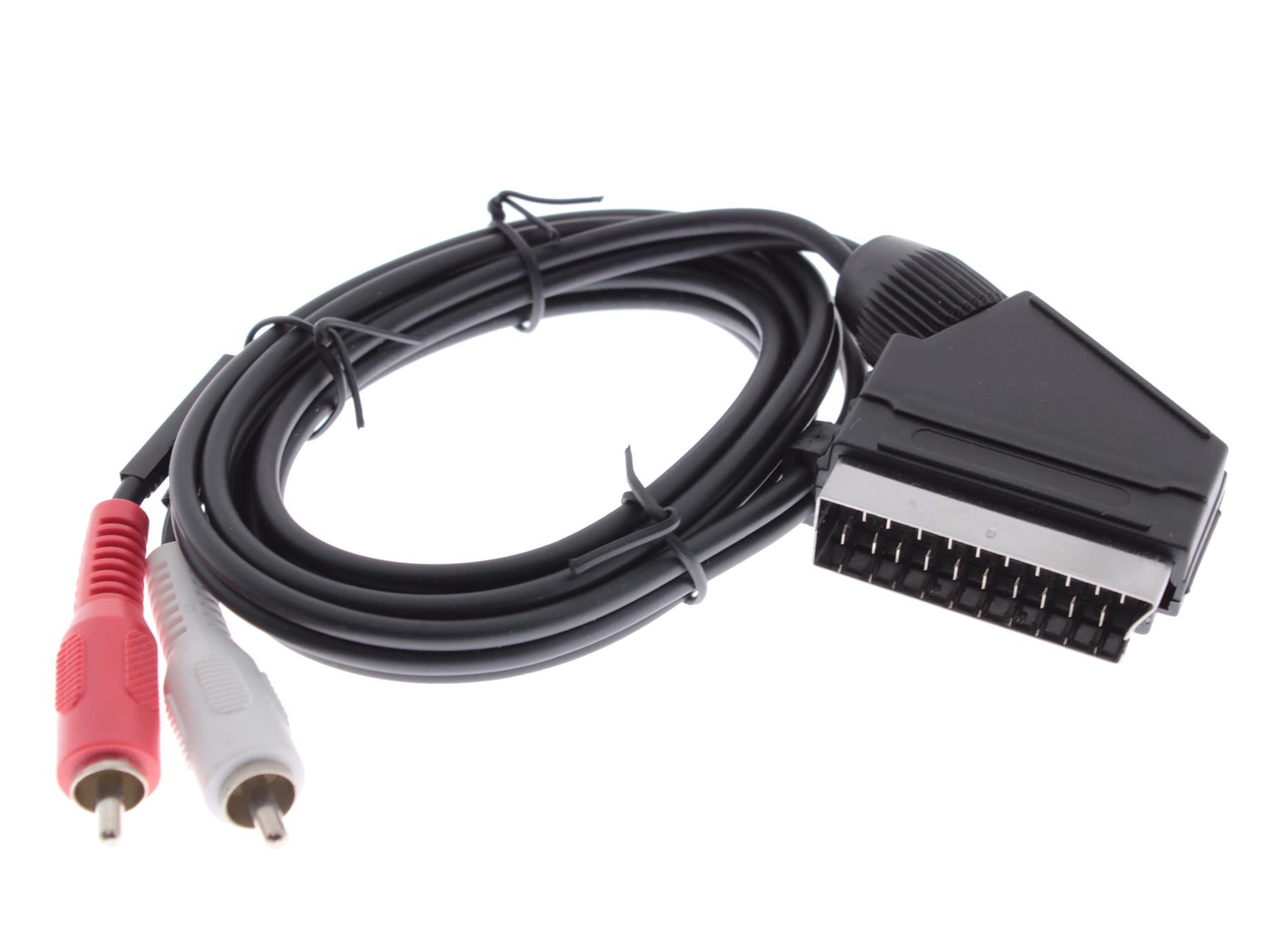 SCART to 2 RCA Male Audio Cable [1.4 m]