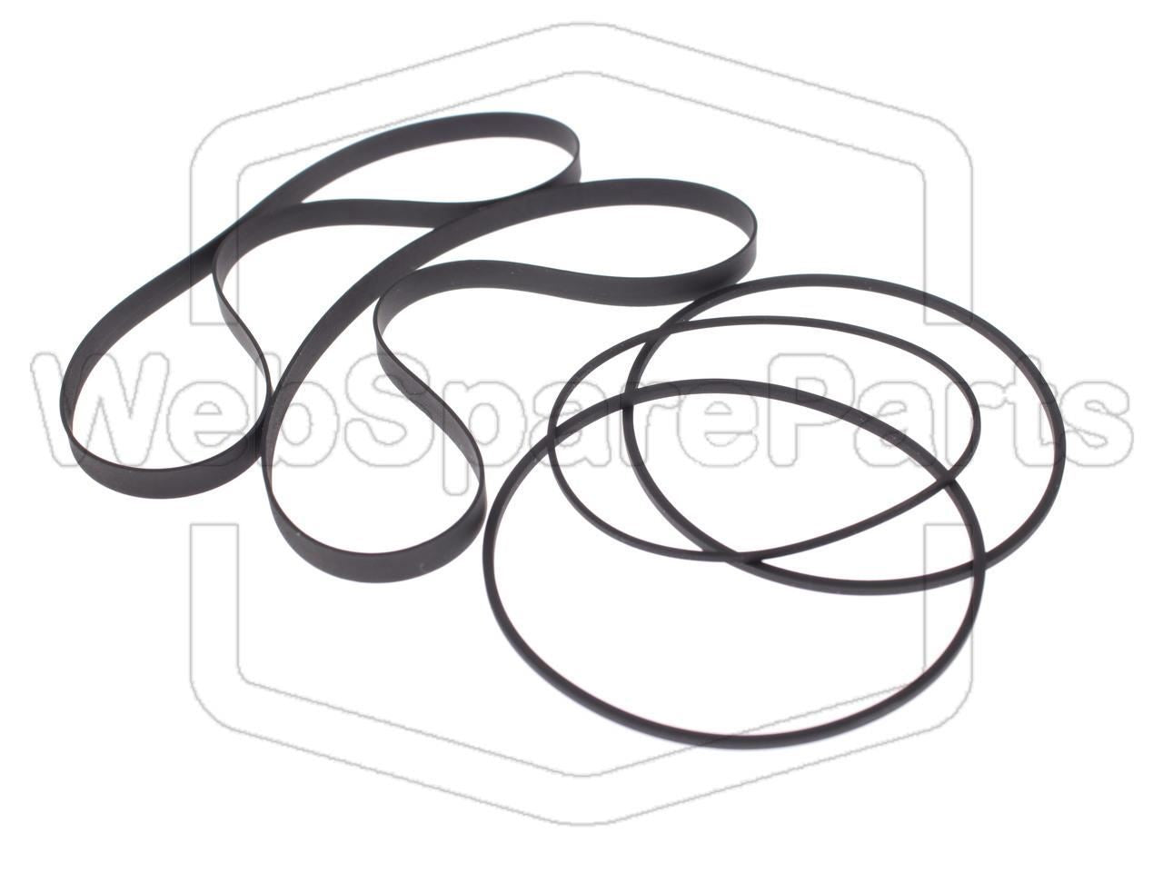 Full Belt Kit for Lo-D D-W700 Double Cassette Deck