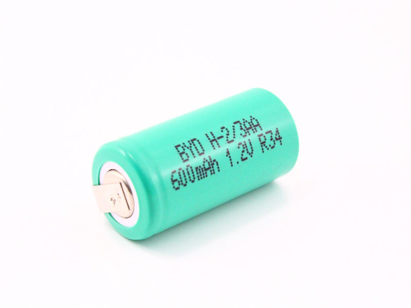 Ni-MH batteri med pins H-2/3AA600 1,2V 600mAh  