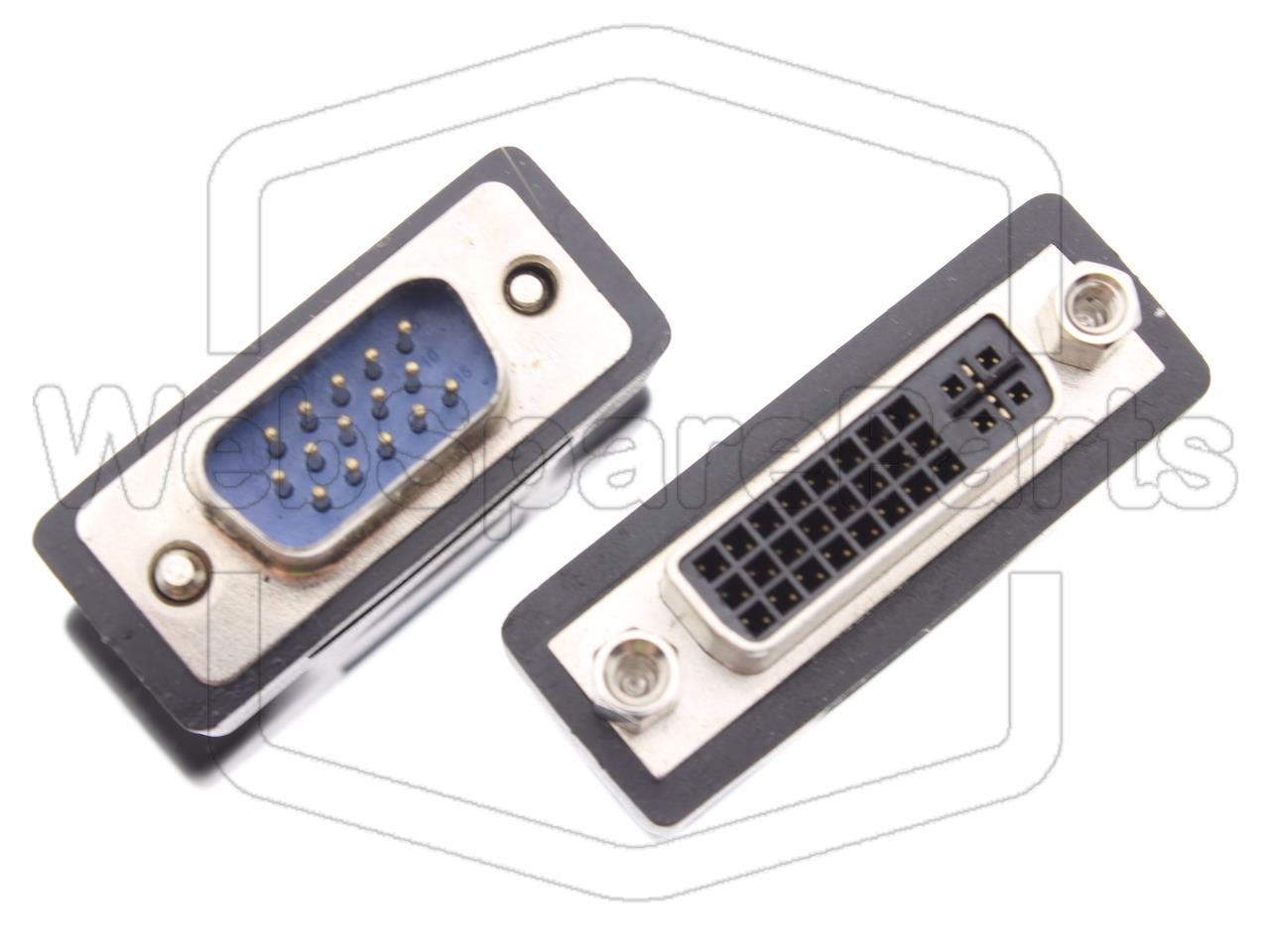 DVI-I [24+5] Female to VGA HD15 Male Adapter