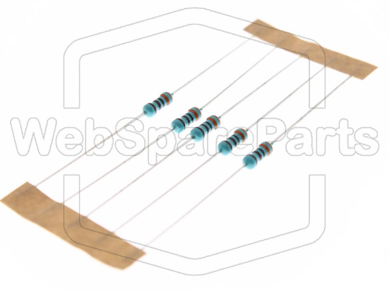 5x Résistance du film métallique 3.3kR 0.6W ±1% Ø2.5x6.8mm