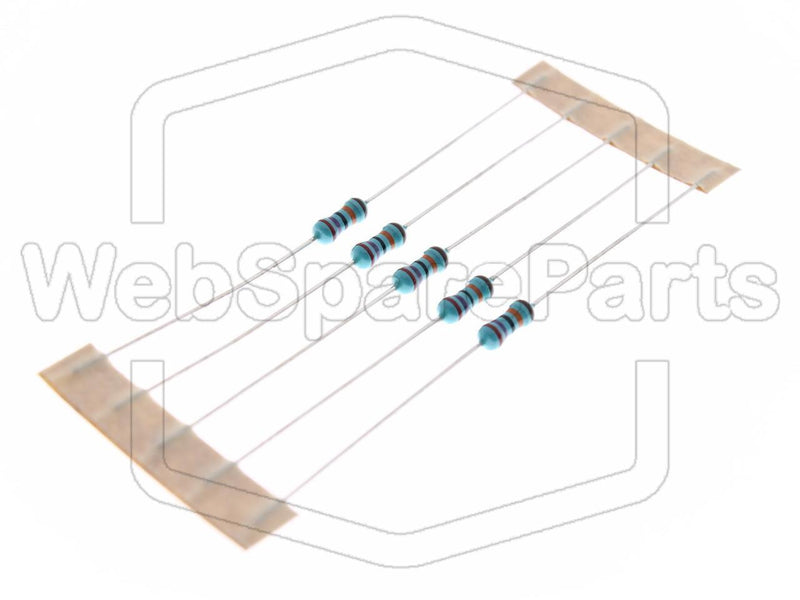 5x Resistência de película metálica 270kR 0.6W ±1% Ø2.5x6.8mm