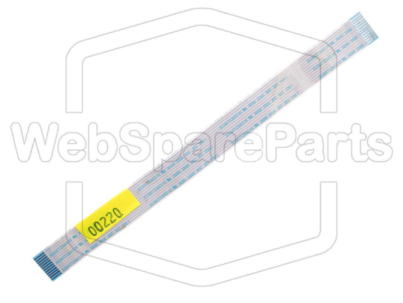 12-pins fladkabel L=164mm B=13,10mm  