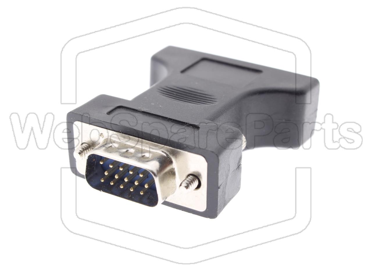 DVI-I [24+5] Female to VGA HD15 Male Adapter