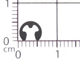 Circlip for Shaft 2.3mm Thick 0.6mm BK Retaining Ring for Vintage Audio Repair &mdash; photo 7