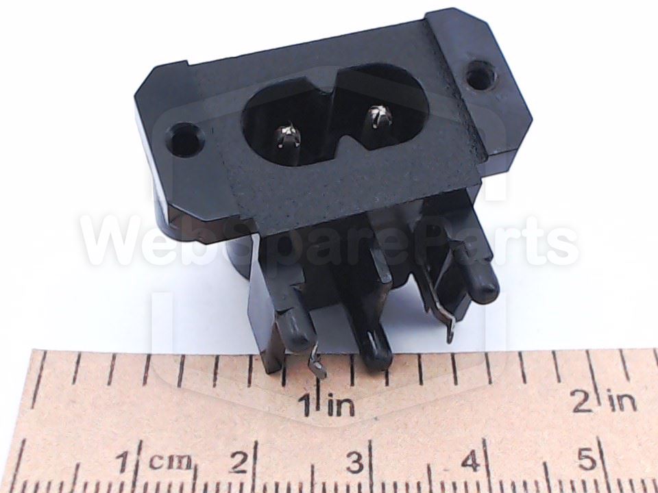 PCB-Mount IEC C8 AC Mains Input Connector for Technics
