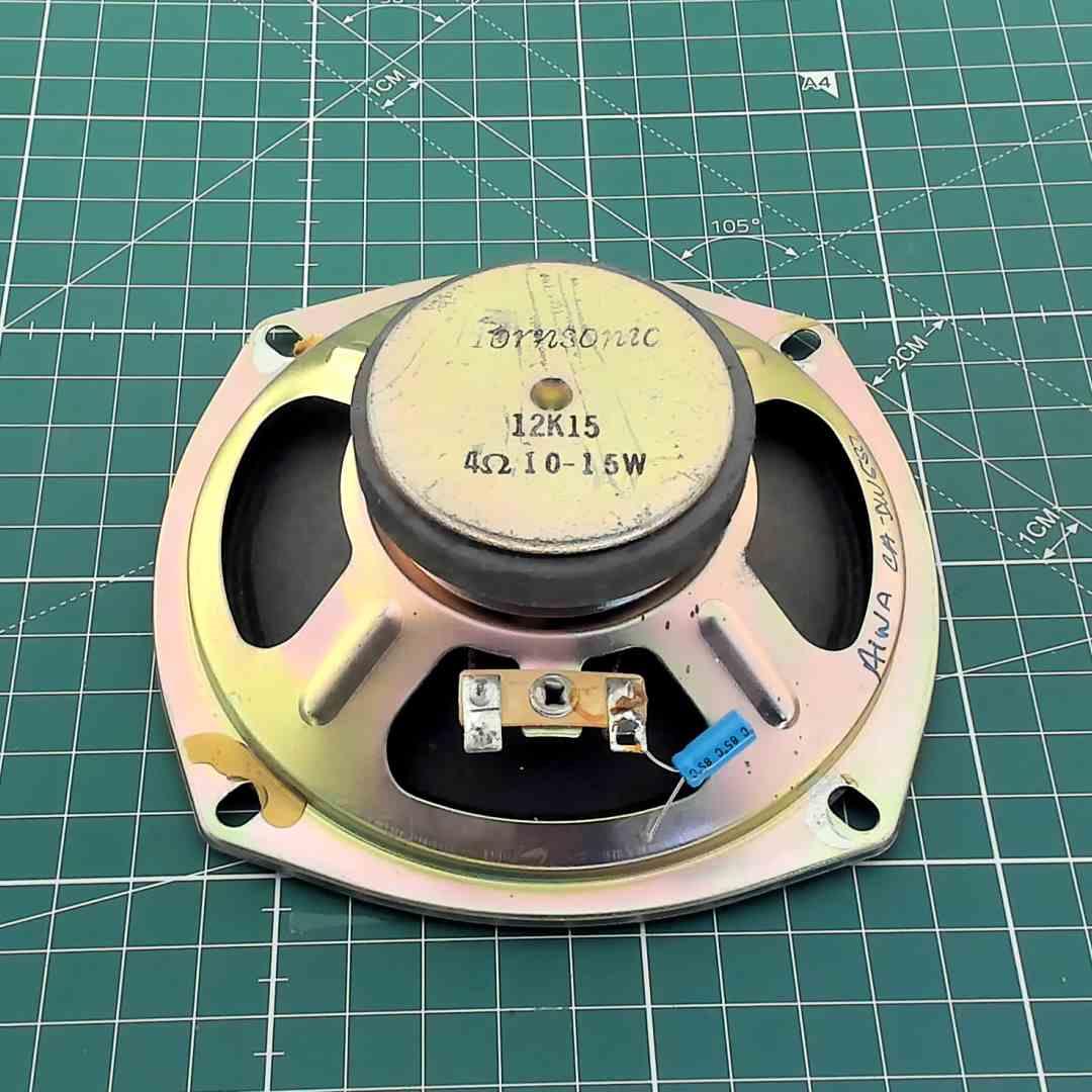 Round Replacement Speaker 4 Ohm 10–15 W [Ø120x45mm], Aiwa CA-DW550