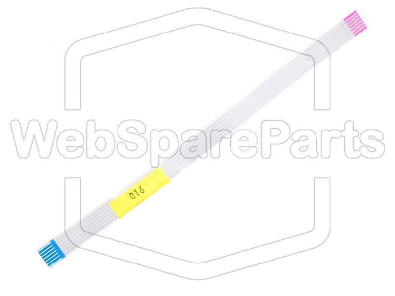 6 contacts Câble plat inversé L=162mm W=8.85mm