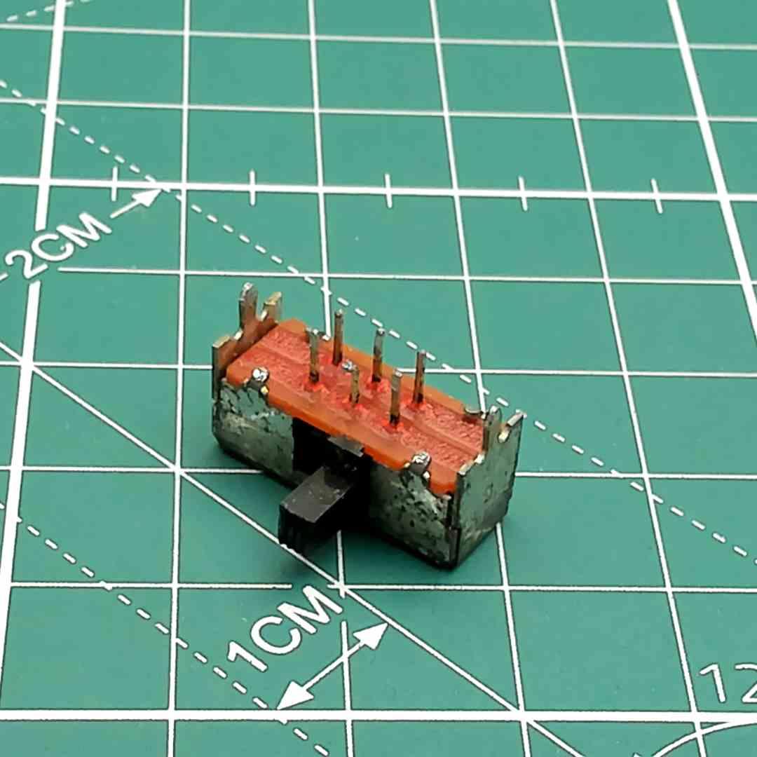 Sharp WQ268E 2-Position 6-Pin PCB Slide Switch for Vintage Boombox Repair