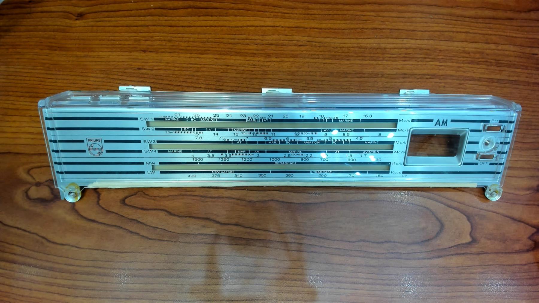Philips L6X38T Frontglas FM/AM Skala  