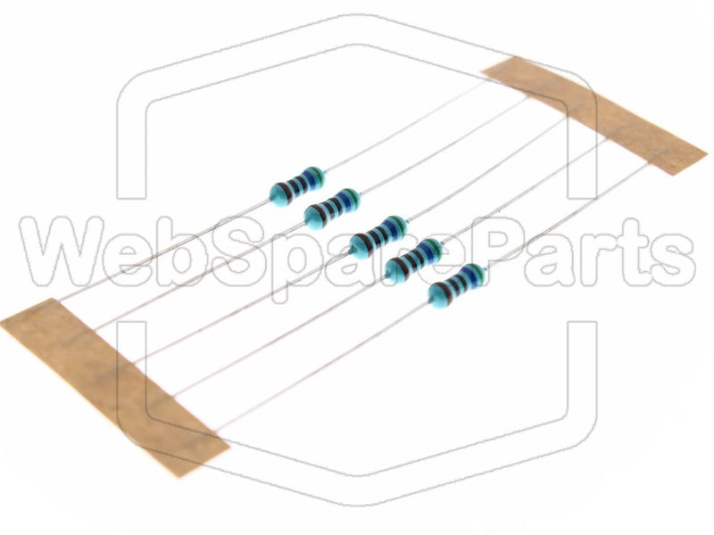 5x Resistência de película metálica 560R 0.6W ±1% Ø2.5x6.8mm