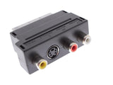 SCART Male to Female Adapter – 3x RCA and S-Video IN/OUT, photo 1