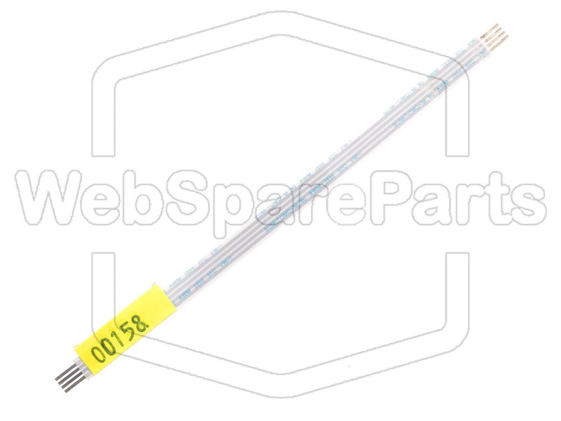 4 Pins Flat Cable L=140mm W=6.4mm - WebSpareParts