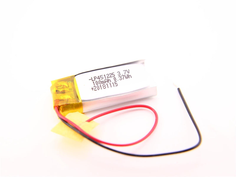 Li-Po batteri 3,7V 100mAh LP451225  