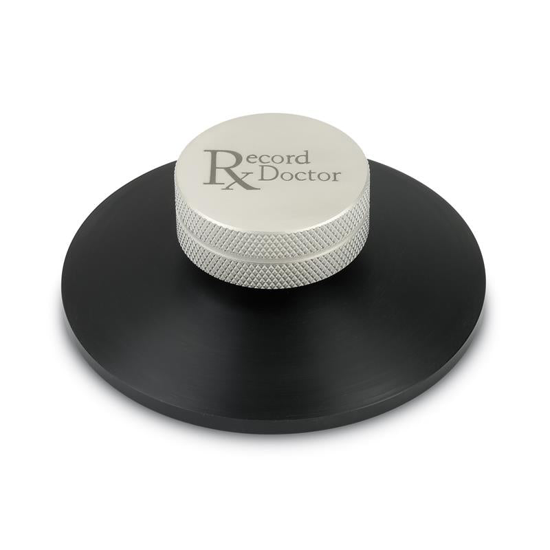 Record Doctor LP Record Clamp for Turntables – Adjustable Pressure [Black]