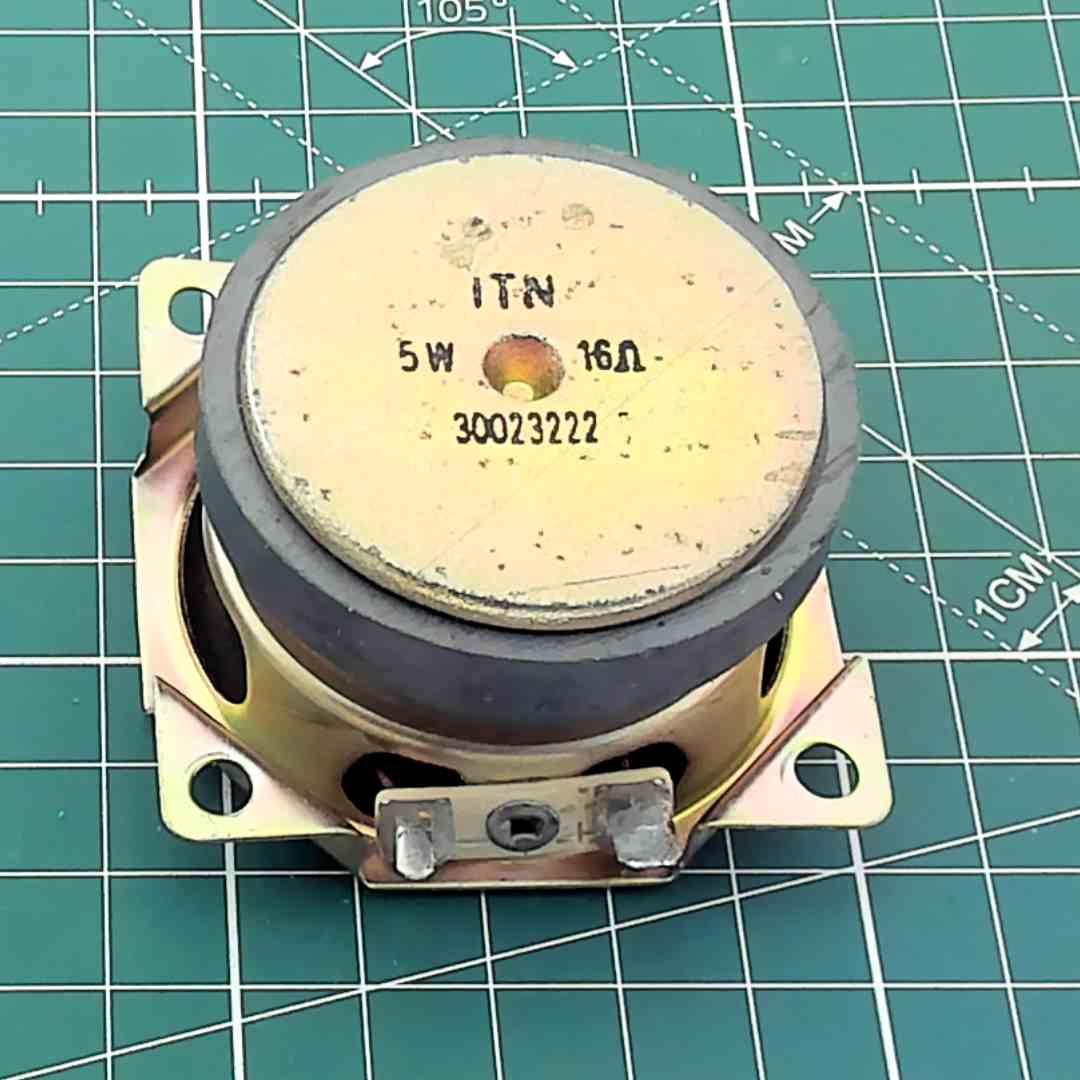 Round Replacement Speaker for Vintage Audio, 16 Ohm 5 W [60x60x35mm]