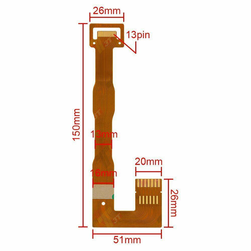 Kenwood J84-0121-12, J86-0021-05 Fleksibelt Fladkabel fra Front til Printkort  