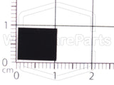 Picior dreptunghiular din cauciuc autoadeziv 9.6mm x 8.0mm Height 5.5mm &mdash; photo 2