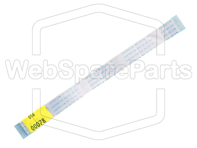 11-pins fladkabel L=180mm B=15,40mm  