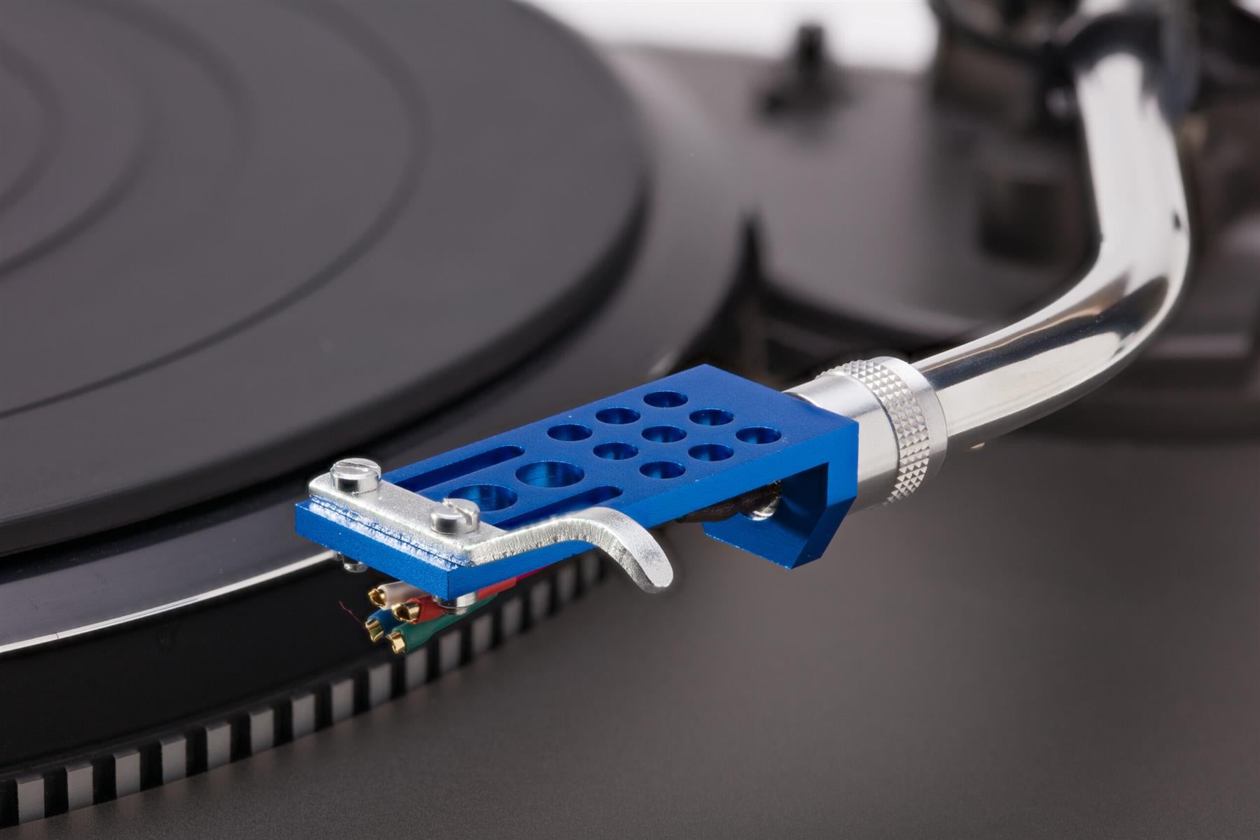 Analogis HS-27 CNC Aluminium Headshell – SME Mount with Gold-Plated OFC Leads [Blue]