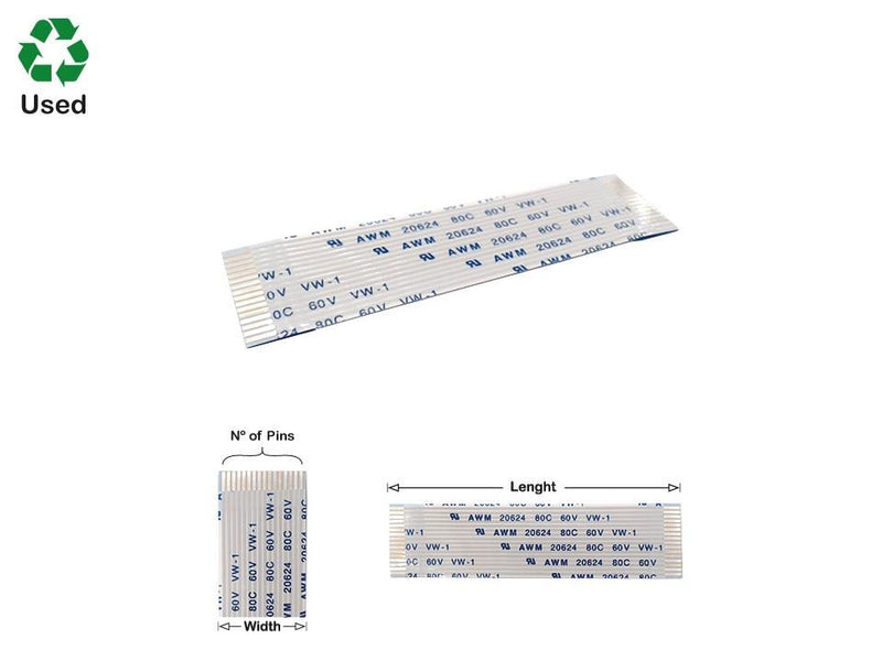 5 Pins Flat Cable L=100mm W=6mm - WebSpareParts