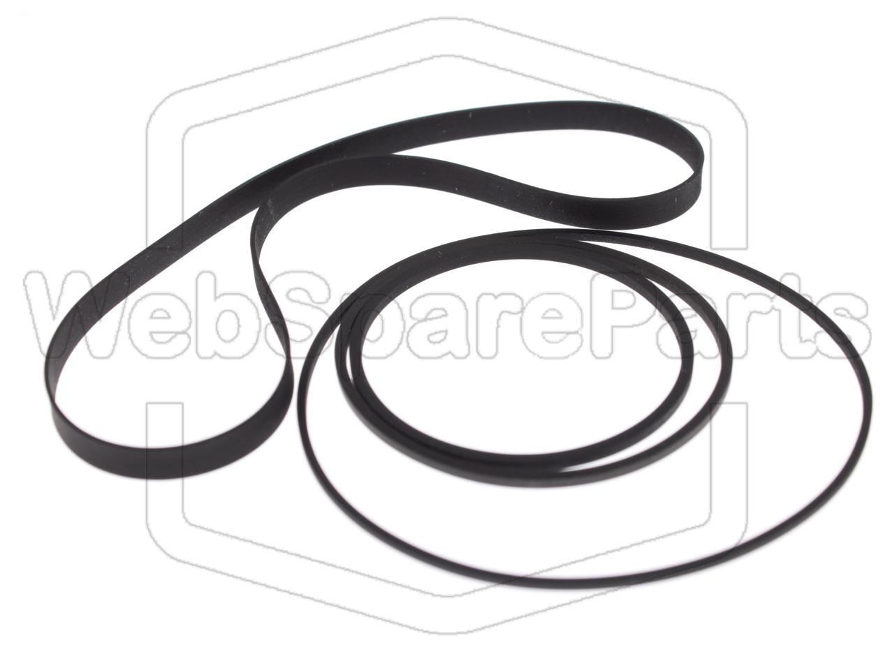 Kit de courroies pour Lecteur cassette Sony TC-V3