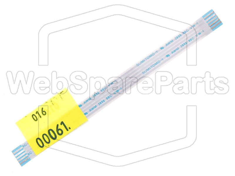 5 contacts Câble plat L=100mm W=7.50mm