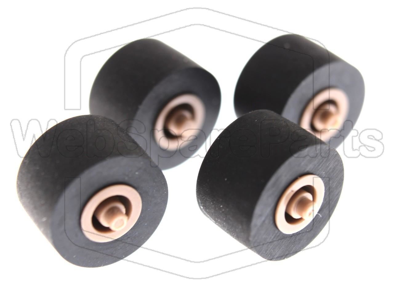 Pinch Roller Set of 4 for Pioneer CT-W205R Double Cassette Deck