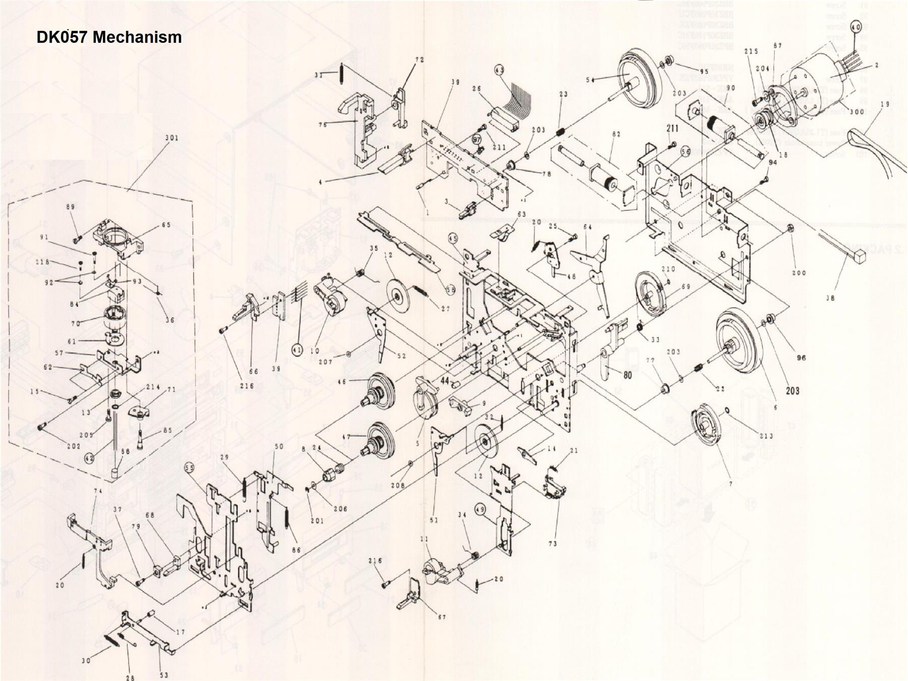Mecha-board Mecha P.C. board calking assembly Pos.(045)