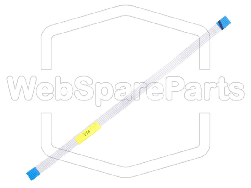 6 contacts Câble plat L=230mm W=9.10mm