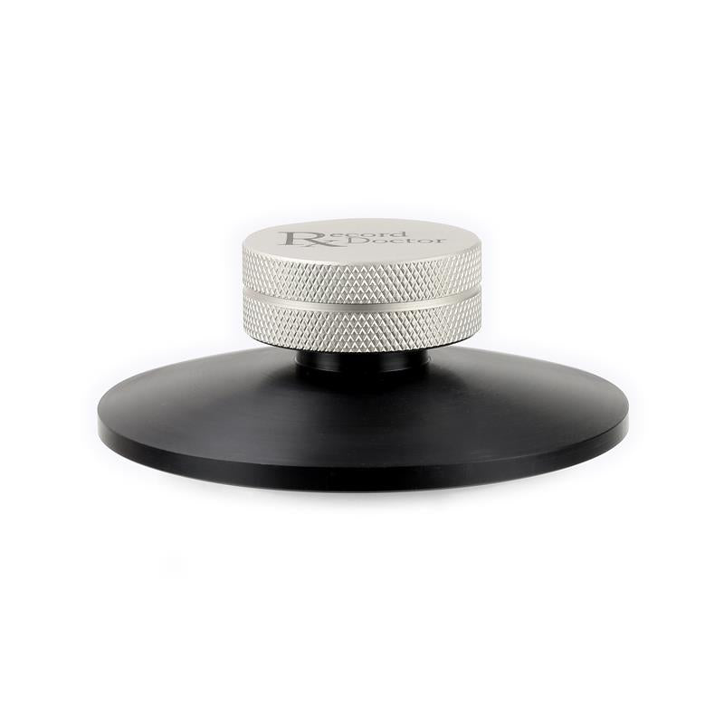 Record Doctor LP Record Clamp for Turntables – Adjustable Pressure [Black]